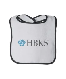 Infant Contrast Trim Terry Bib-HBKS