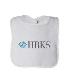Infant Contrast Trim Terry Bib-HBKS