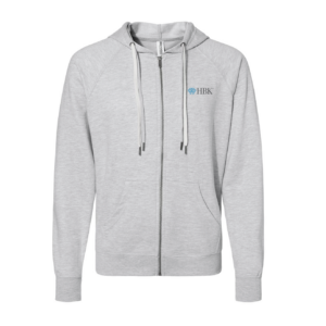 Lightweight Full-Zip Hooded Sweatshirt - HBK