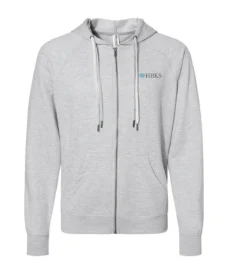 Lightweight Full-Zip Hooded Sweatshirt - HBKS