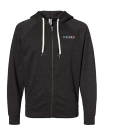 Lightweight Full-Zip Hooded Sweatshirt - HBKS