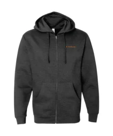 Midweight Full-Zip Hooded Sweatshirt - Vertilocity