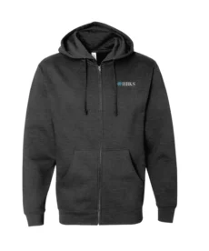 Midweight Full-Zip Hooded Sweatshirt - HBKS