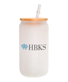 16oz Matte Glass Tumbler w/ Straw - HBKS