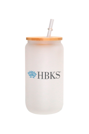 16oz Matte Glass Tumbler w/ Straw - HBKS